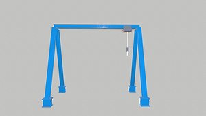 3D model Light Gantry Crane