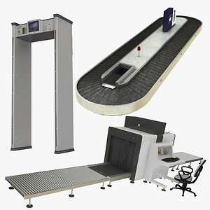 airport equipment 3D