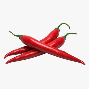 Red Chili Pepper 3D