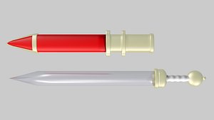 3ds pompeii roman gladius
