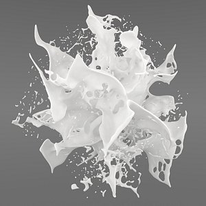 3D liquid splash realflow flow