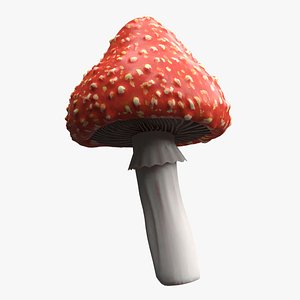 Amanita Mushroom model
