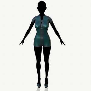 3D model clothing fashion overalls