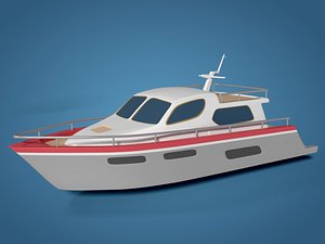 yacht vessel boat 3D model