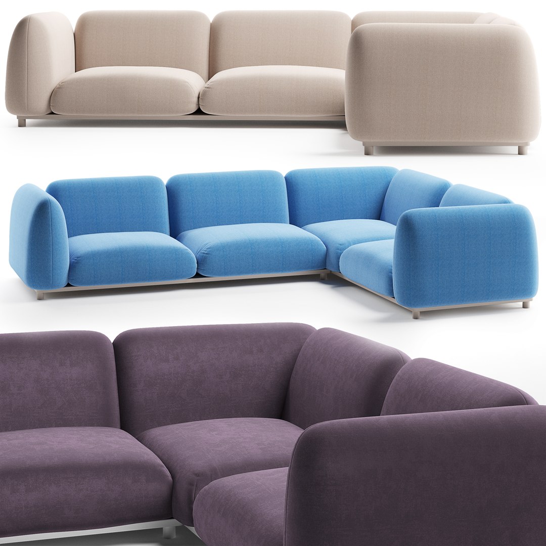 Paola Lenti Mellow Sofa Model TurboSquid 1594421