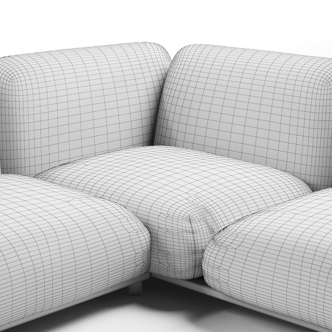 Paola Lenti Mellow Sofa Model TurboSquid 1594421