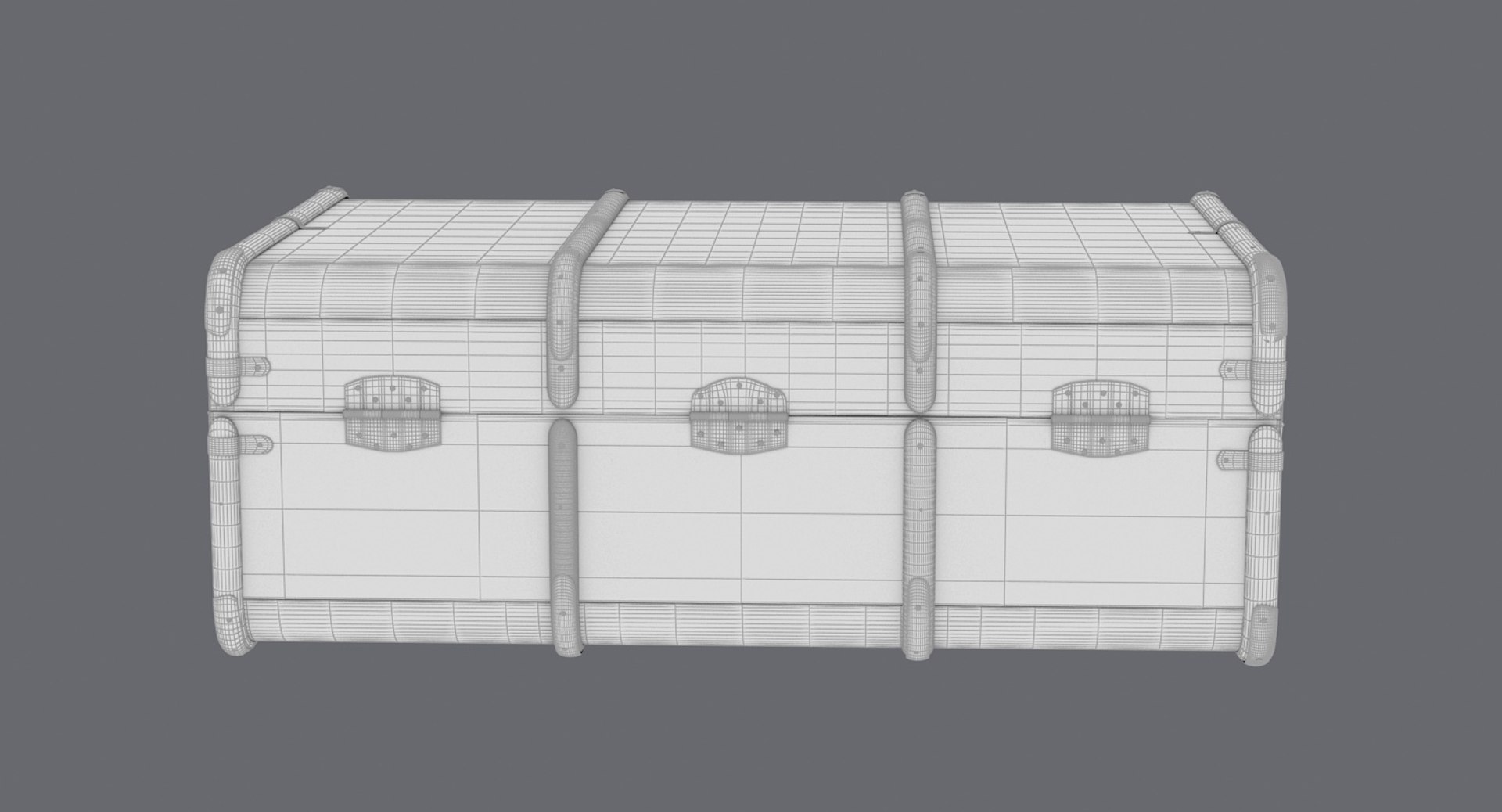 3d Steamer Trunk
