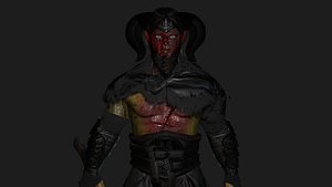 AAA 3D MODEL FANTASY HORROR DEMON CHARACTER - BLOODY DEMON HORN 3D model