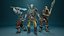 3D Stylized Skeletons-warrior Pack01