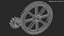 2 rusted gears 3D model