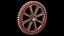 2 rusted gears 3D model