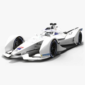 3D Spark STR05E Gen2 Formula E White Mockup 2022