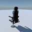 aircraft pilot seat 3D model