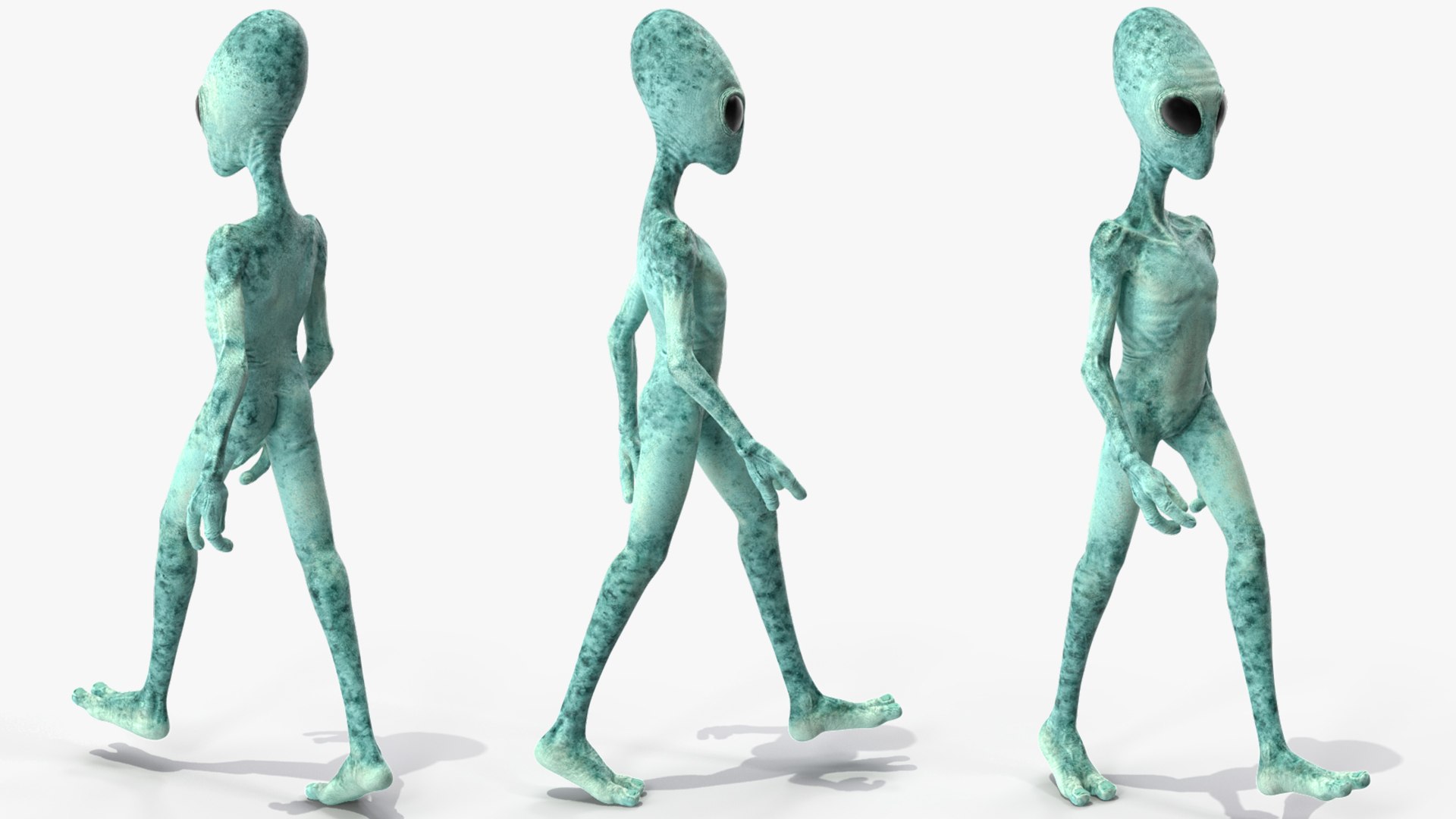 Humanoid Alien Rigged 3d Model Turbosquid 1631940 