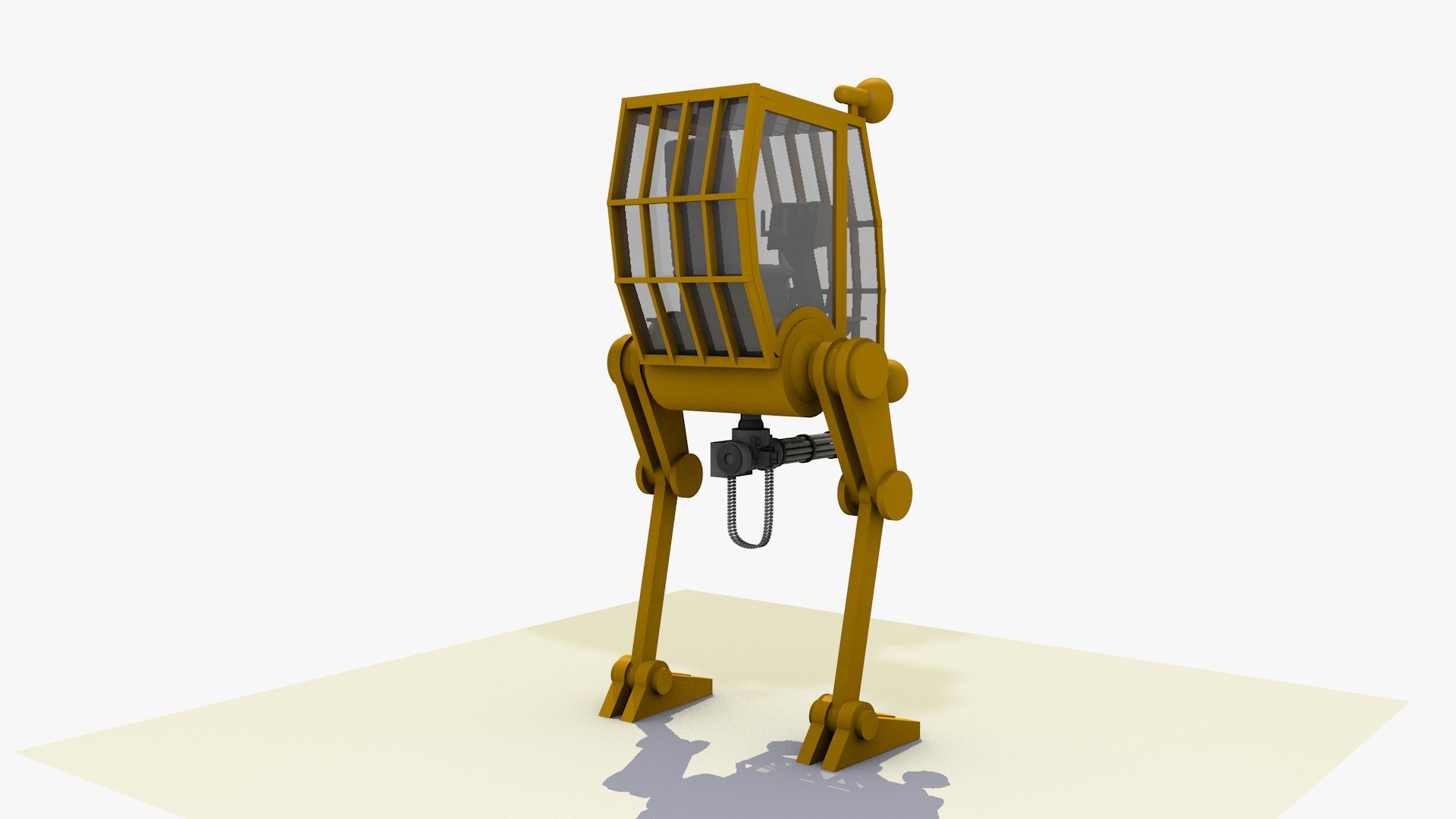 2 MECHA WALKER RIGGED AND ANIMATED WALKING RUNNING Model - TurboSquid ...
