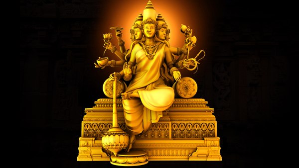 god gayathri devi 3d model 3D model