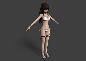 3D model women anime