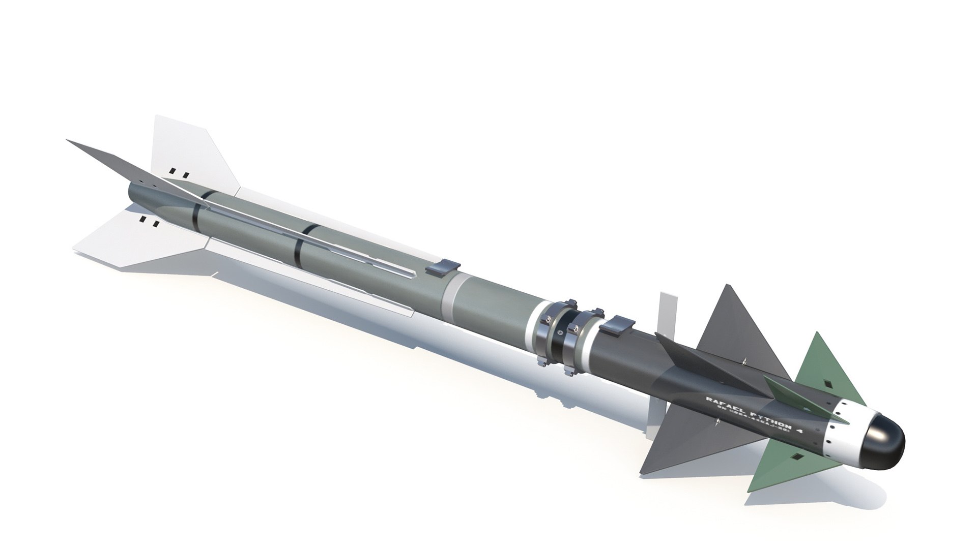 Rafael Python 5 Air Missile 3d Model