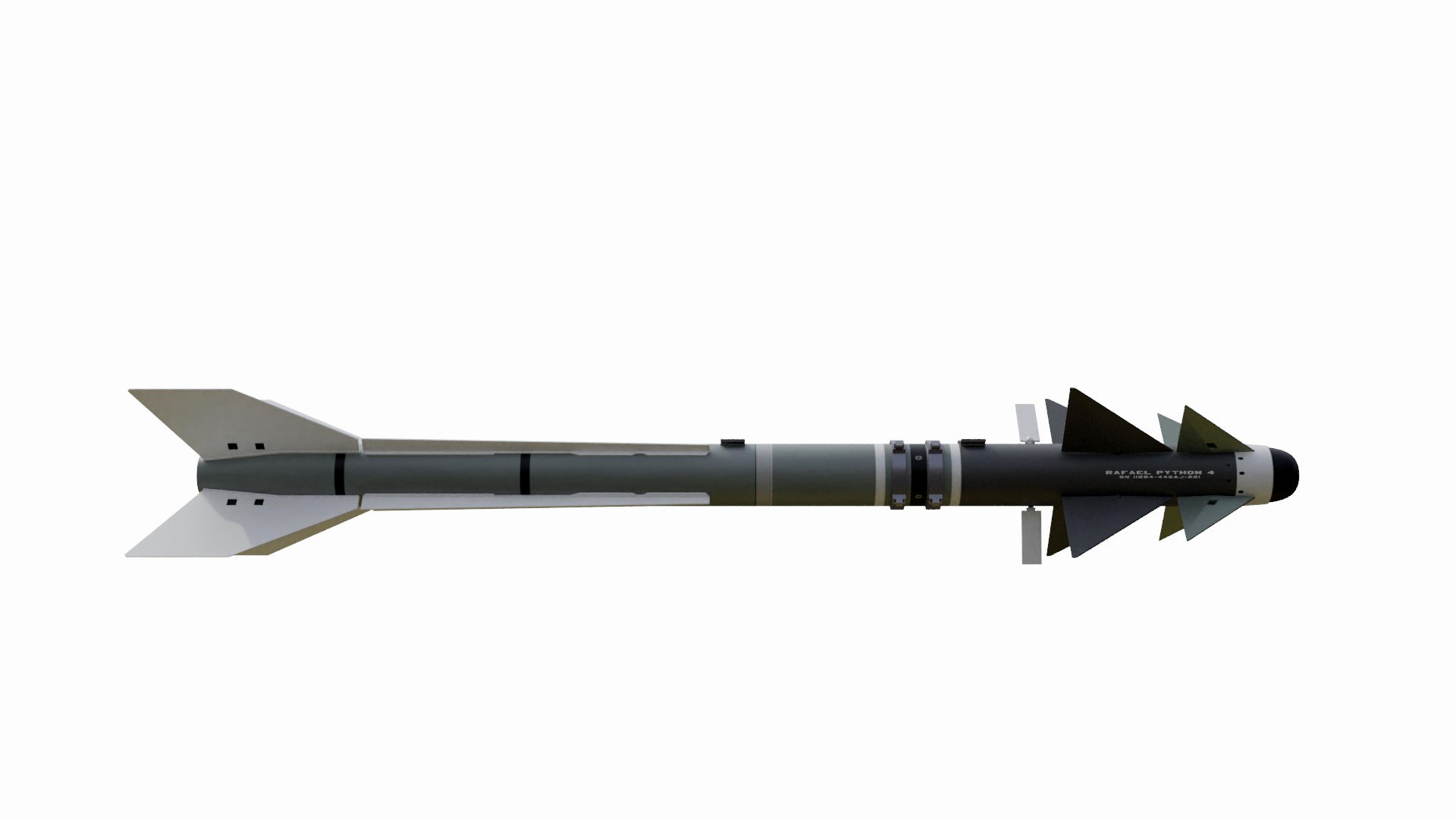 Rafael Python 5 Air Missile 3d Model