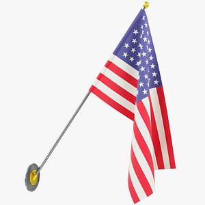 3D American Flag V5 model