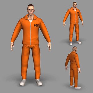3D model modeled prisoner