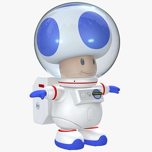 Space Toad Character 8K - Super Mario Assets 3D model