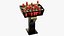 Votive red candle holder