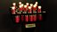 Votive red candle holder