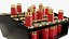 Votive red candle holder