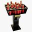Votive red candle holder