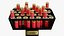 Votive red candle holder