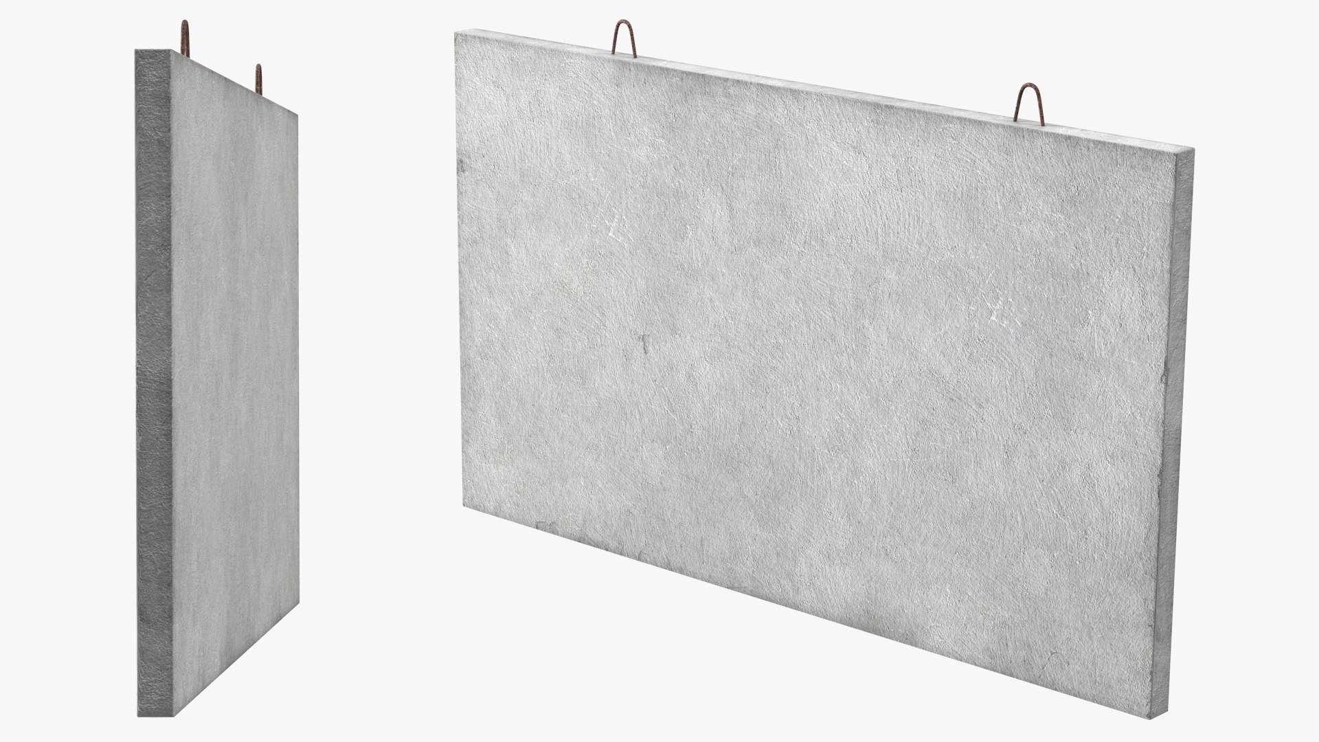 Concrete Panel 3D model preview