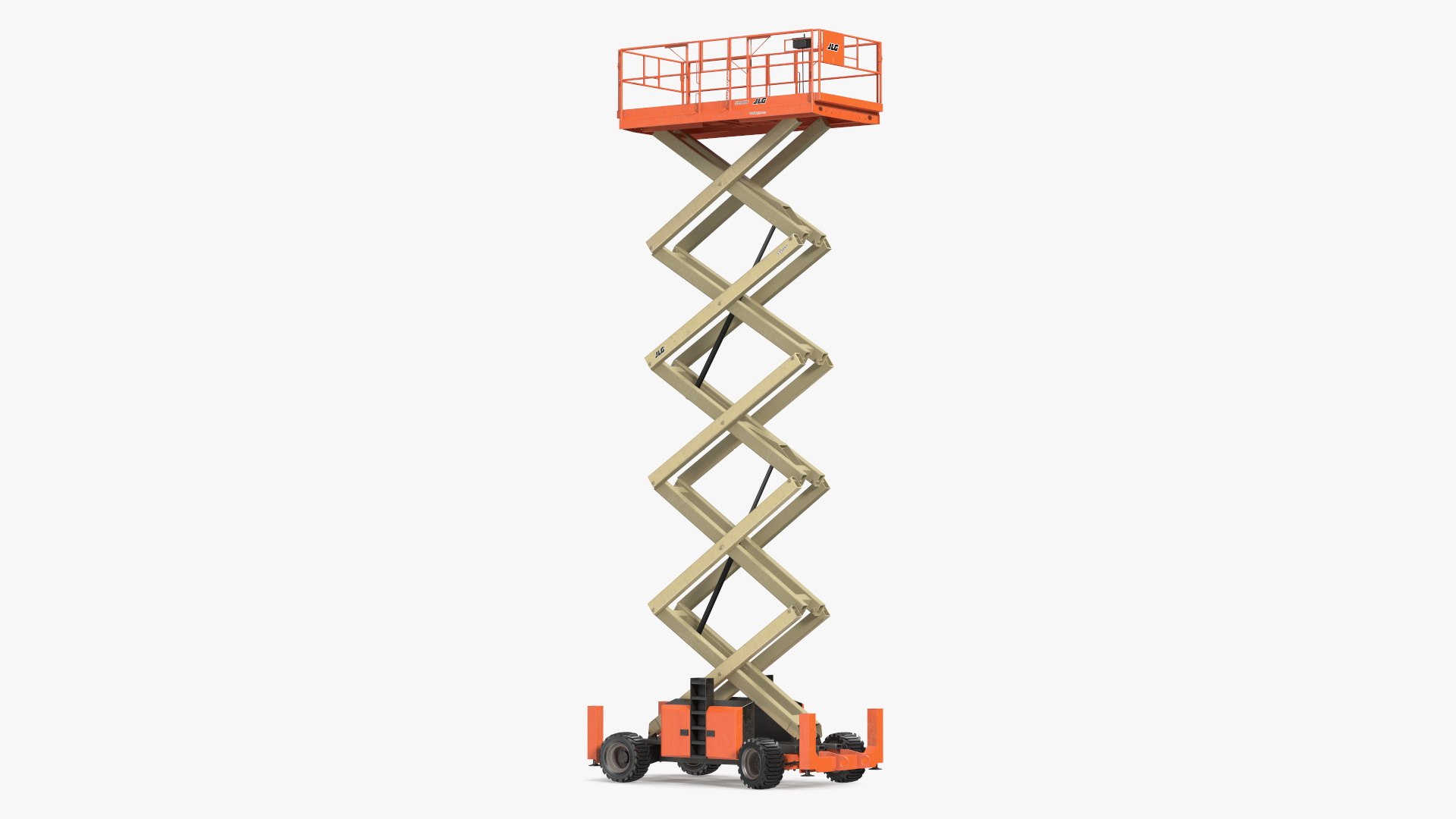 JLG Scissor Lift Rigged 3D model preview
