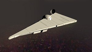 3D spacecraft starship model