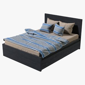 IKEA Malm Double Bed with Drawer
