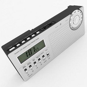 3D lcd clock radio
