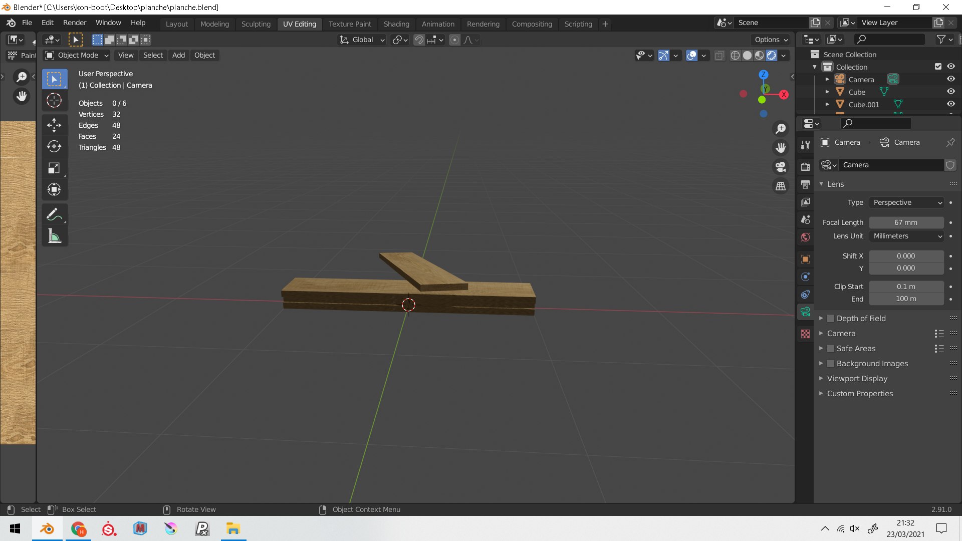 Free 3D Model Plank Low-poly - TurboSquid 1709649