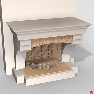 3ds max fireplace