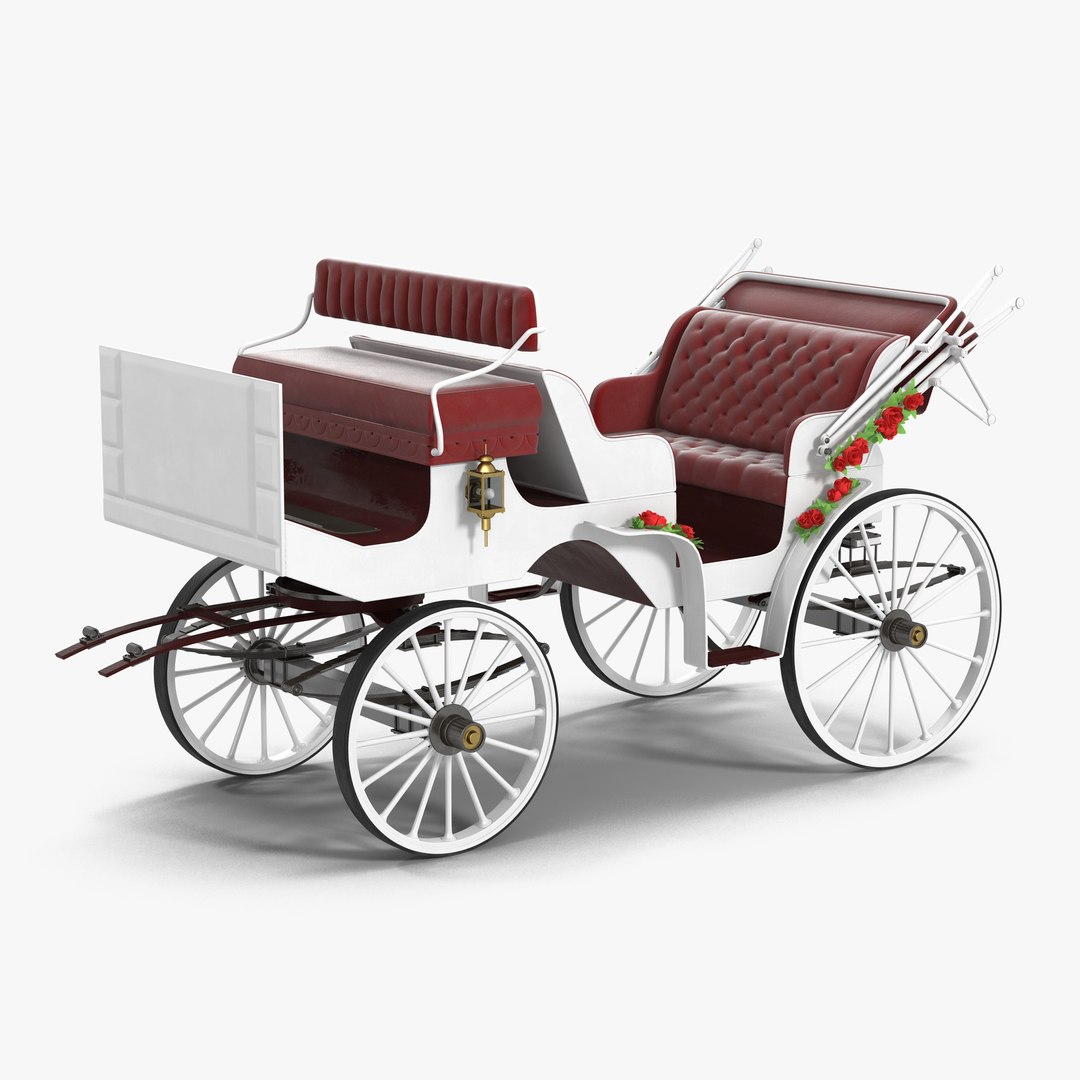 Wedding Carriage 3D model preview