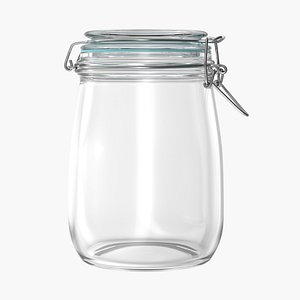 Hinged Glass Jar