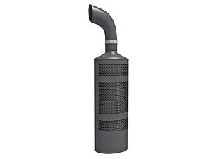 3D exhaust components model