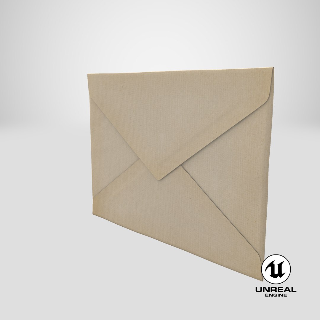 3D Model Envelope - Closed - TurboSquid 1337700