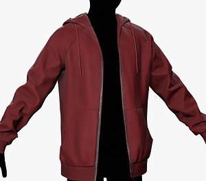 Red Open Hoodie Style 1
