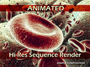 Red Blood Cells Animated & Hi-res sequence render