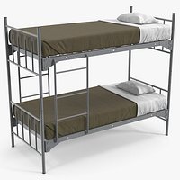 Army Bunk Bed with Ladder