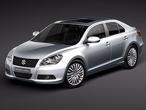 suzuki kizashi sedan 3d model