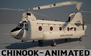 US Army Chinook CH 47 F Animated
