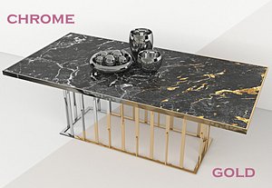 Gold - Chrome Table