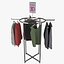 obj clothing rack display