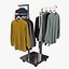 obj clothing rack display
